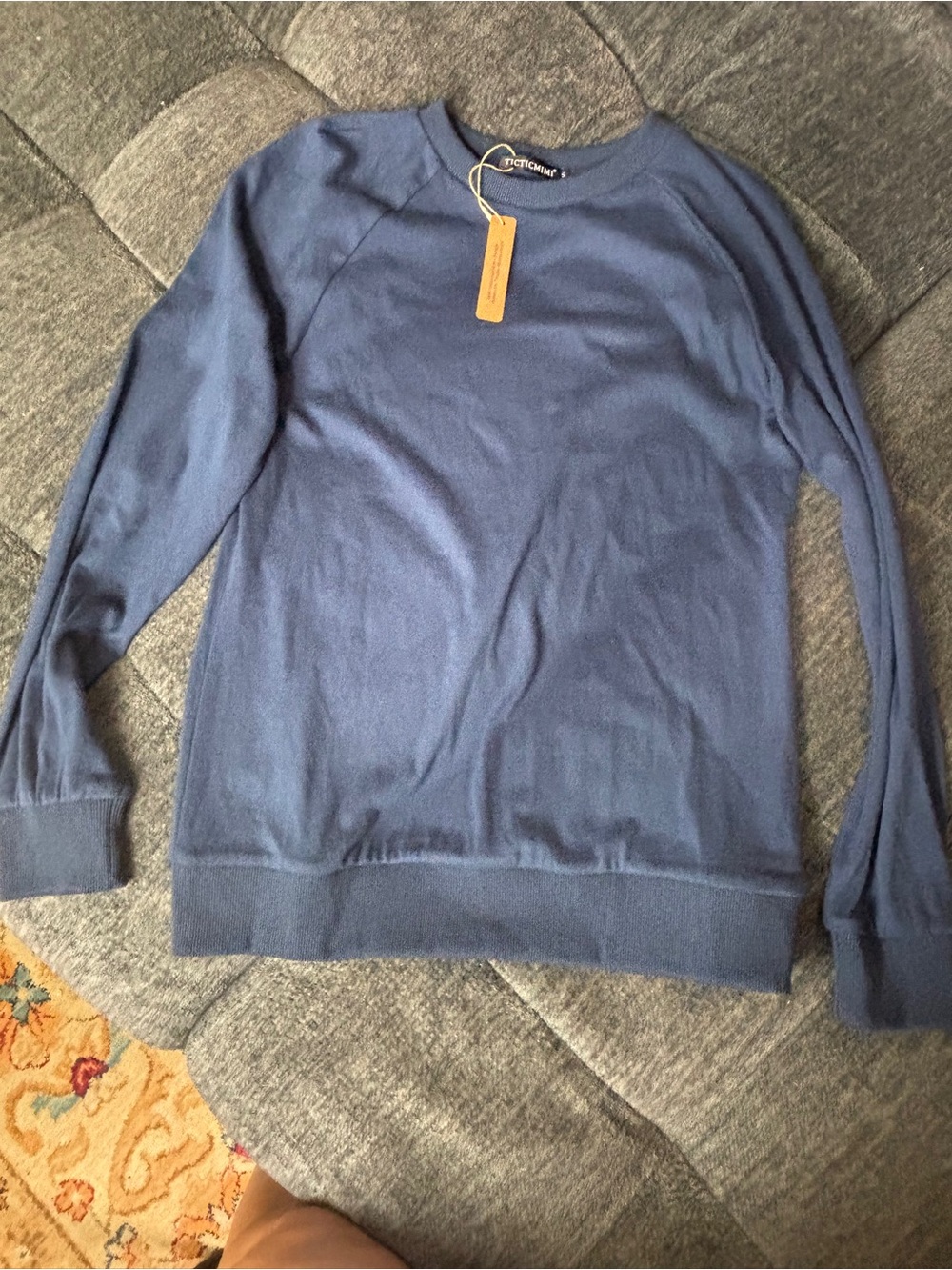 Classic Navy Crewneck Sweater - Women's